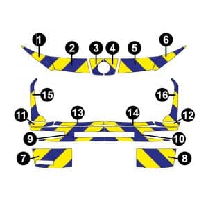 Alternative view of Kit Jaune-Bleu Partiel – SKODA Kodiaq (2024)